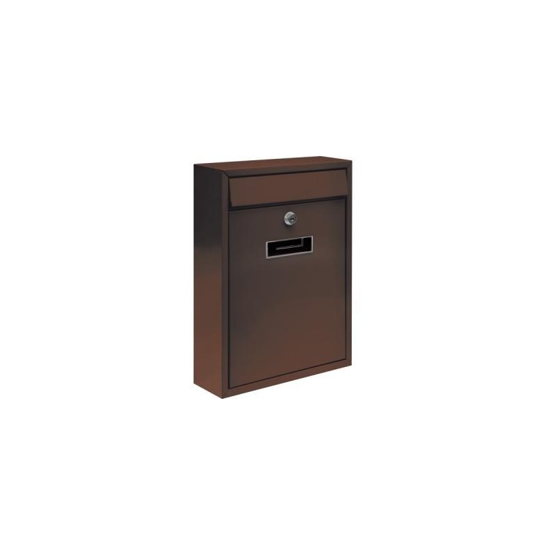 78557 VOREL Cutie postala maro din otel 360x260x80mm, 2 chei
