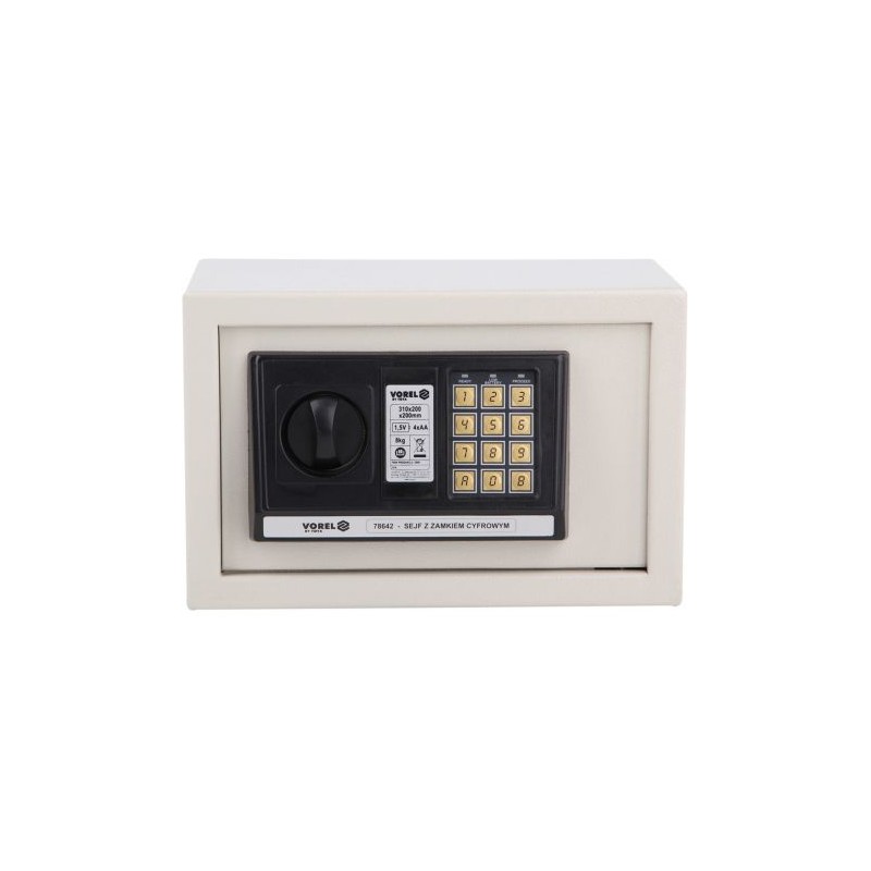 78641 VOREL Seif cu blocare digitala, dimensiuni 35x25x25 cm