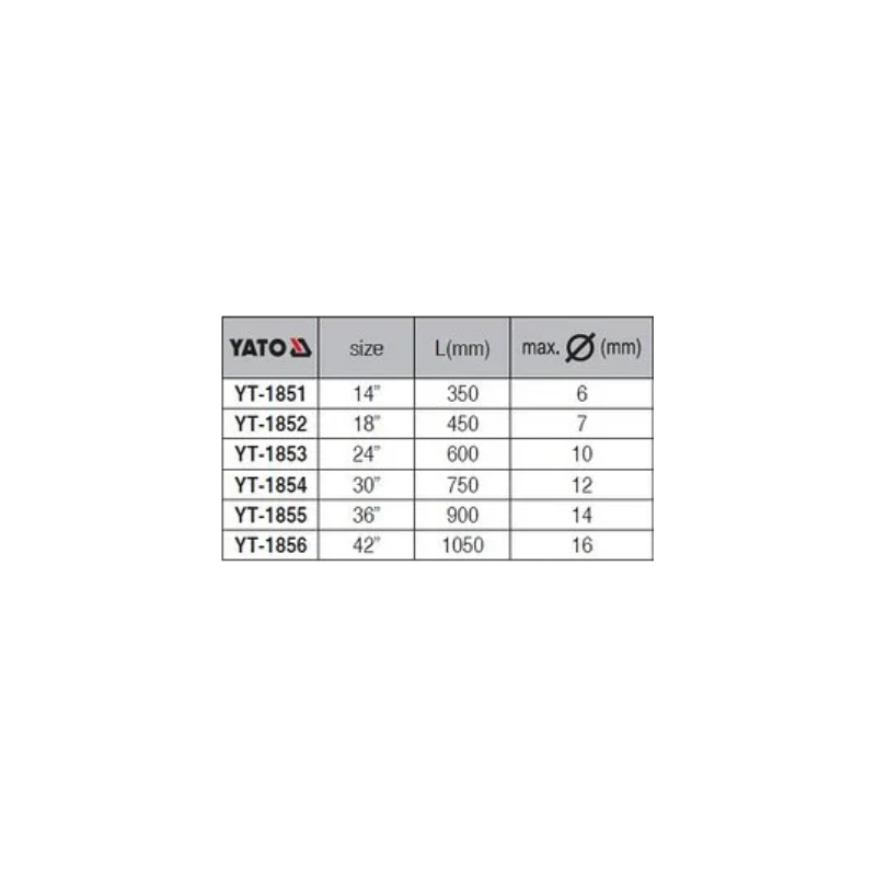 YT-1856 YATO Cleste pentru buloane taiere maxim 16 mm lungime 1050 mm