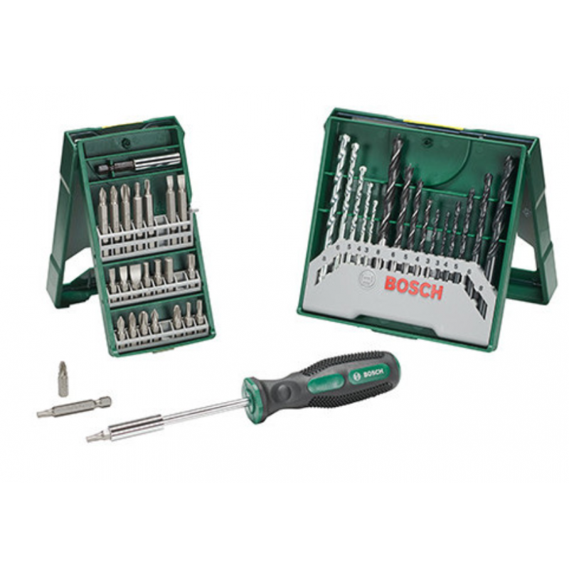 2607017655 BOSCH Set gaurire si insurubare cu 41 elemente