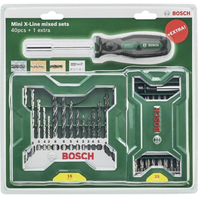 2607017655 BOSCH Set gaurire si insurubare cu 41 elemente