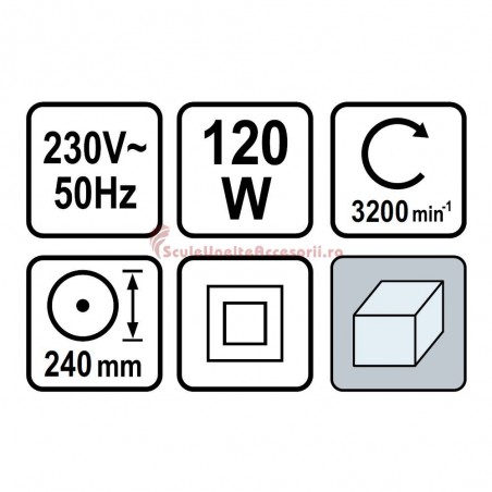82942 LUND Masina de lustruit putere 120 W, disc 240 mm