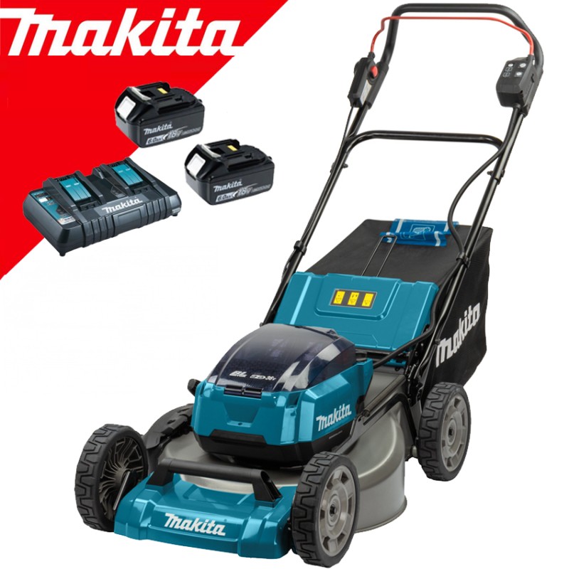 MAKITA DLM530Z26D Masina de tuns gazon 53cm cu 2 acum Li-Ion 18V 6Ah