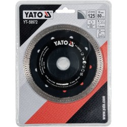 YT-59972 YATO Disc diamantat pentru gresie, faianta 125 X 22.2 mm