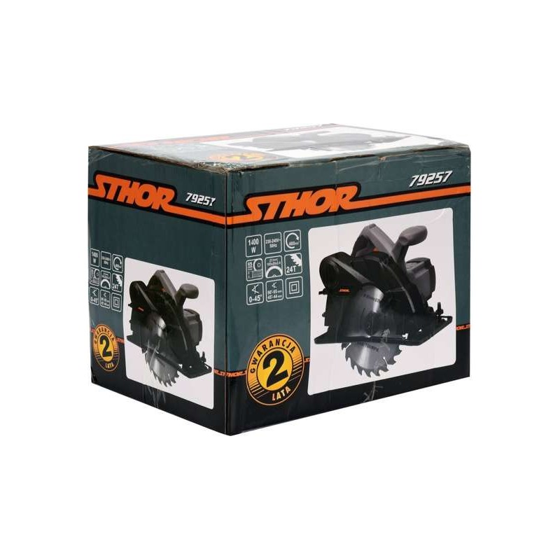 79257 STHOR Fierastrau circular putere 1400W, disc 185mm