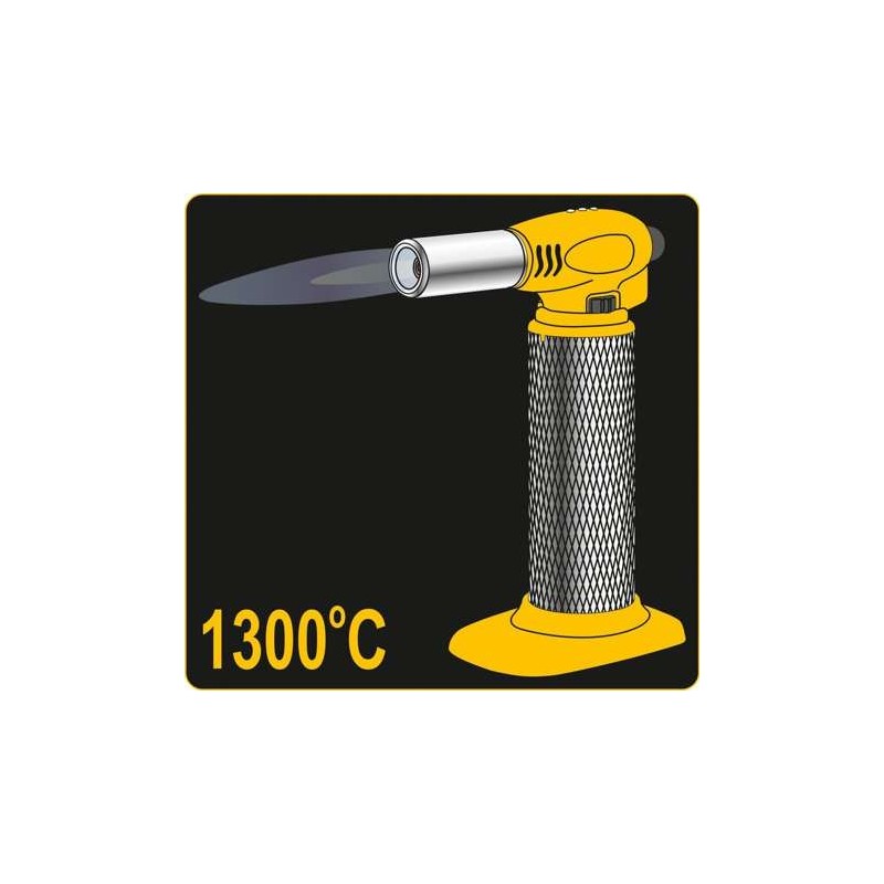 73420 VOREL Arzator pe gaz cu aprindere piezo 0.22 kW, 1300°C