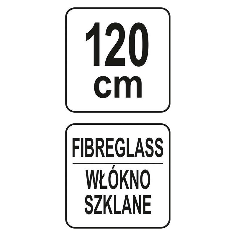 35891 FLO Furca coada fibra de sticla, lungime totala 120 cm