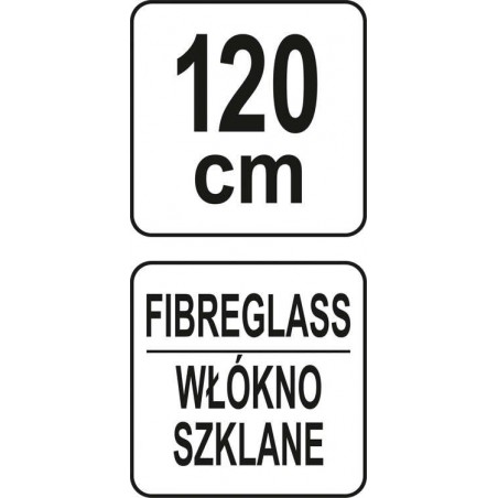 35891 FLO Furca coada fibra de sticla, lungime totala 120 cm