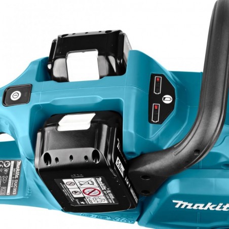 DUC353PG2 MAKITA Fierastrau cu lant 35cm cu 2 acumulatori 18V 6Ah