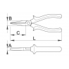 607879 UNIOR Cleste cu varfuri late 472/1BI lungime 160 mm