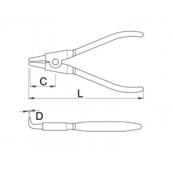 621198 UNIOR Cleste inel de siguranta,exterior,varf indoit 40-100mm