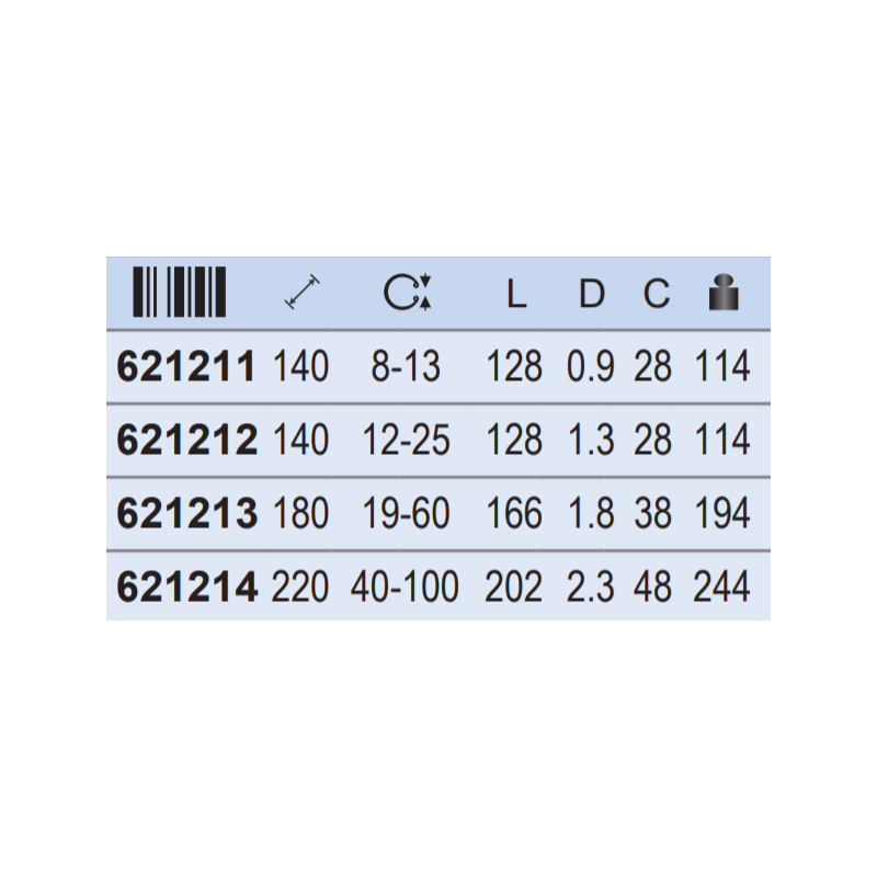 621214 UNIOR Cleste inel de siguranta,intern,varfuri indoite 40-100mm