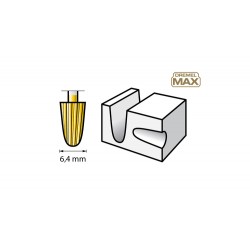 26150117DM DREMEL 2 Freze de decupare curbata 6.4mm