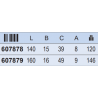 607878 UNIOR Cleste cu varfuri late 472/1BI lungime 140 mm