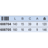 608704 UNIOR Cleste cu varfuri late 472/4G lungime 140 mm