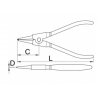 621187 UNIOR Cleste inel siguranta exterior, varfuri drepte, 3-10mm.