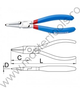 621204 UNIOR Cleste inel siguranta intern, varfuri drepte,12-25 mm.