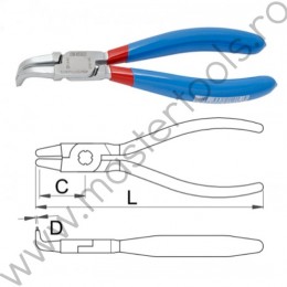 621211 UNIOR Cleste inel de siguranta,intern,varfuri indoite 8-13mm