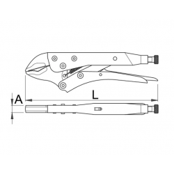 605206 UNIOR Cleste menghina capacitate prindere 35 mm lungime 250 mm