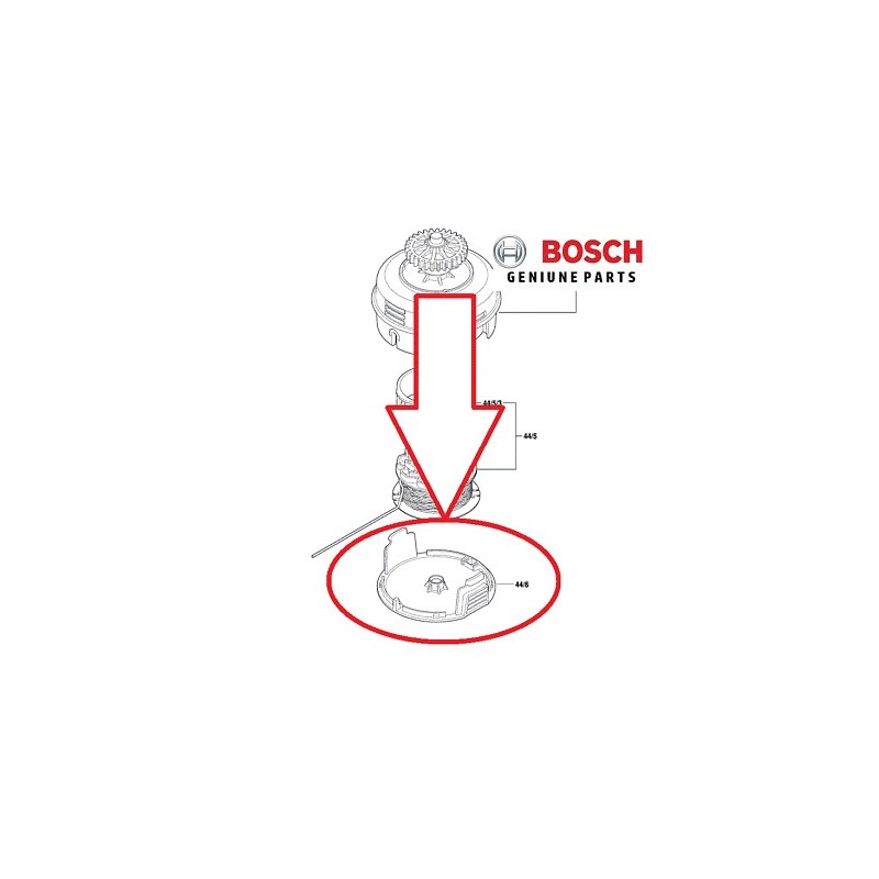 F016F05384 BOSCH Capac de protectie pentru motocoasa AFS 23-37