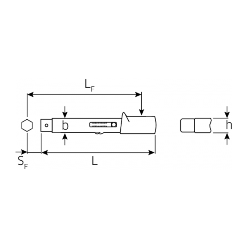 SW50184010 STAHLWILLE Cheie dinamometrica dreptunghi 9x12 mm 20-100Nm