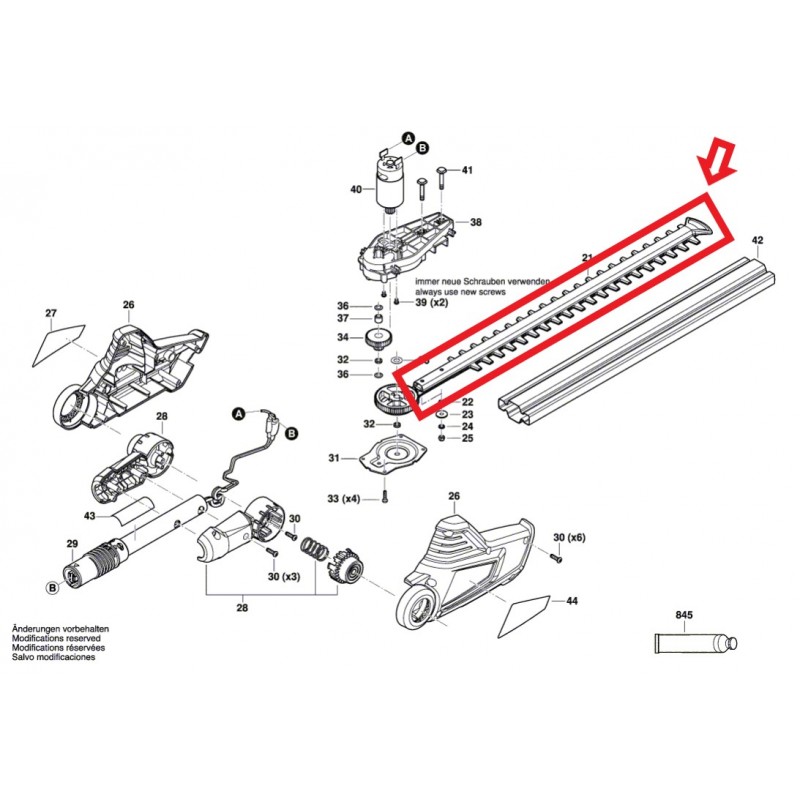F016F05233 BOSCH Lama pentru ferastraul telescopic UniHedgePole 18
