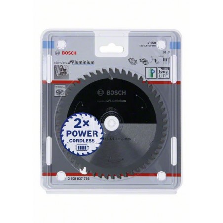 2608837756 Bosch Panza fierastrau circular,150x20 mm, 52 dinti