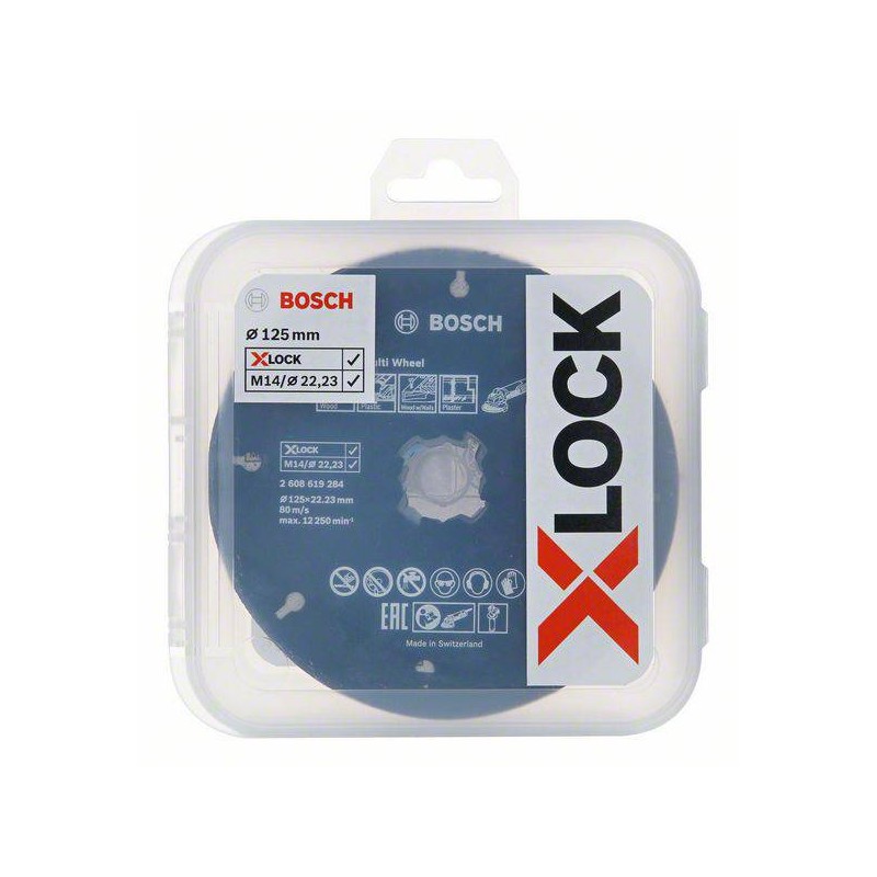 2608619374 BOSCH Set 5 discuri de taiat si slefuit X-LOCK de 125 mm