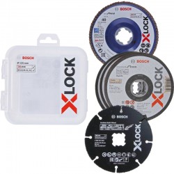 2608619374 BOSCH Set 5 discuri de taiat si slefuit X-LOCK de 125 mm