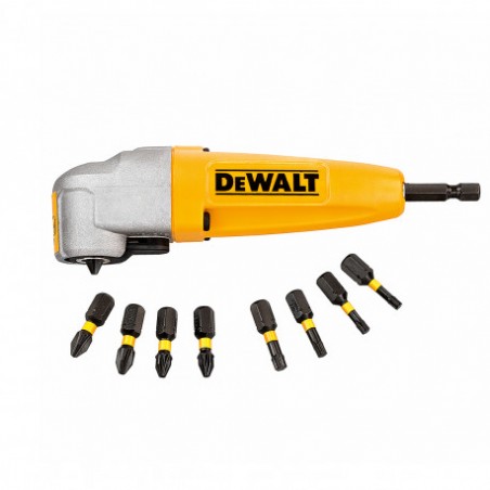 DT71517T DeWALT Adaptor de insurubare la unghi drept cu set de 8 biti