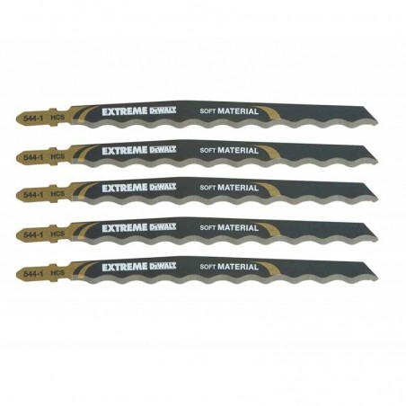 DT2201 DeWALT Set 5 Panze de fierastrau pendular pentru materiale moi