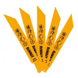 DT2348 DeWALT Set 5 Lame Bi-Metal fierastrau orizontal de 152mm pentru taiat plastic
