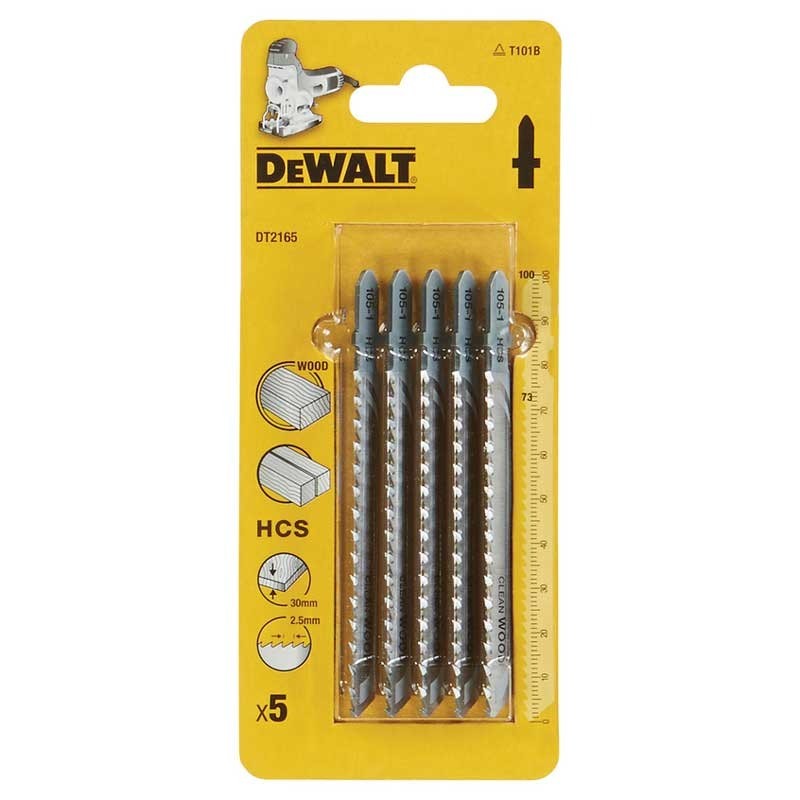DT2165 DeWALT Set 5 Panze HCS CleanWood 100mm de fierastrau pendular