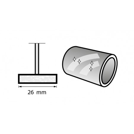 DREMEL 26150429JA disc lustruire metale si materiale plastice 26 mm