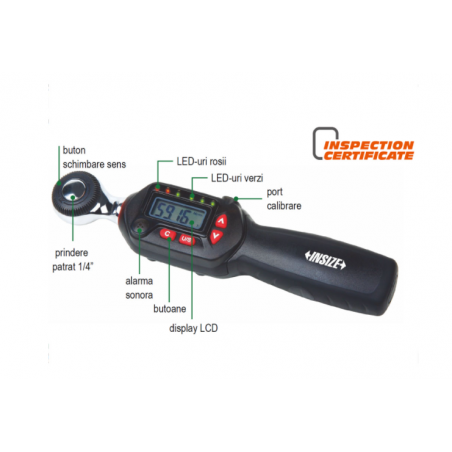 IST-WS60 INSIZE Cheie dinamometrica patrat 3/8 cuplu strangere 12-60Nm