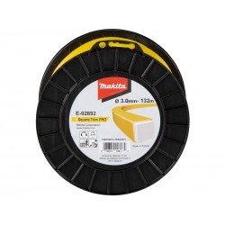 E-02892 MAKITA Fir nylon patrat PRO 3mm grosime si 132m lungime