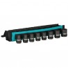 E-02989 Makita Set 8 chei tubulare de impact hexagon 8-21mm, prindere patrat 1/2"