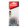 E-03165 MAKITA Set 2 biti Impact Premier PZ1 25mm, prindere hex 1/4"