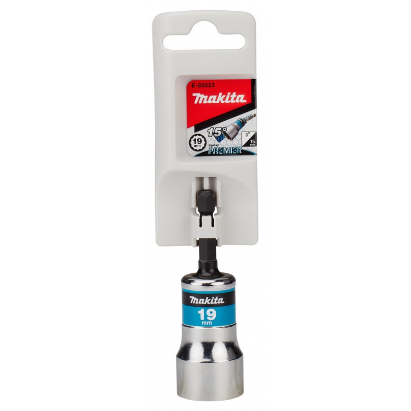 E-03523 MAKITA Cheie tubulara 19x80mm, prindere hexagon 1/4"