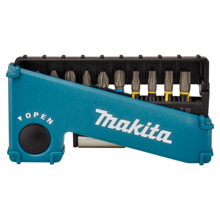 E-03567 Makita Set 10 biti 25mm Impact Premier si suport magnetic