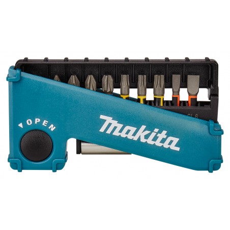 E-03573 Makita Set 10 biti 25mm Impact Premier si suport magnetic