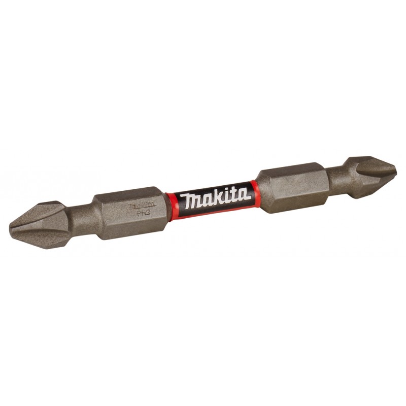 E-03377 MAKITA Set 2 biti cu cap dublu PH2 65mm, prindere hex 1/4"
