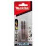 E-03377 MAKITA Set 2 biti cu cap dublu PH2 65mm, prindere hex 1/4"