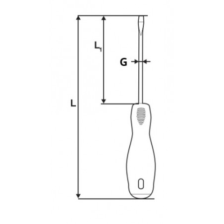 223211 TOPMASTER Surubelnita PH2x200mm Cr-V