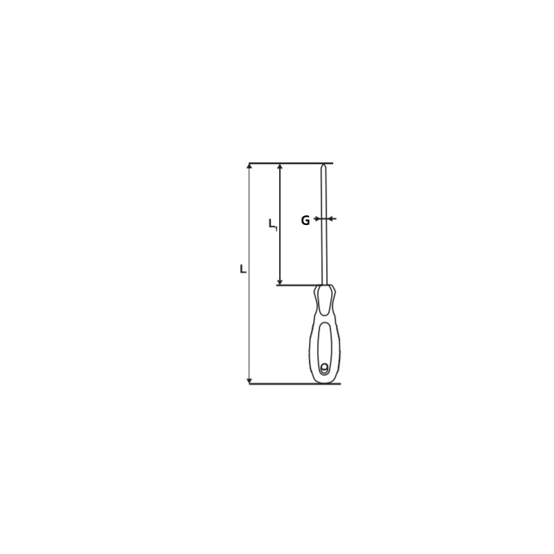 221516 TOPMASTER Surubelnita cruce PH2 6x125mm S2