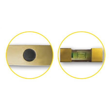 270312 TOPMASTER Nivela aluminiu magnetica STARK 1500mm cu 2 bule