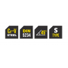 290510 TOPMASTER Cleste suedez pentru tevi 1" dinti profil S 40x330 mm