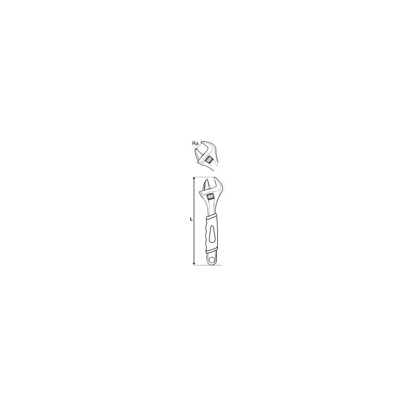 290913 TOPMASTER Cheie reglabila cu maner ergonomic 250mm