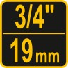 38620 VOREL Menghina tamplarie pentru tevi 3/4 inch 19mm.