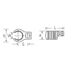 SW02190027 STAHLWILLE Cap cheie inelara decupata 27 mm patrat 1/2"